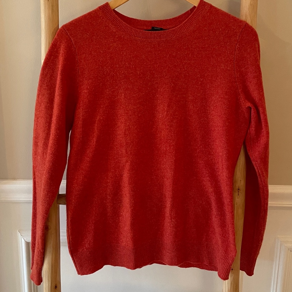 Tahari Burnt Orange Cashmere Sweater